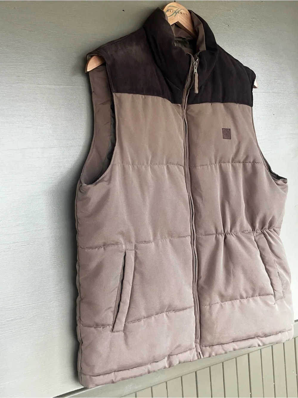 Coleman Quilted Brown Puffer Vest  Camping Outdoors Medium